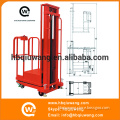 Semi-automatic warehouse goods lift